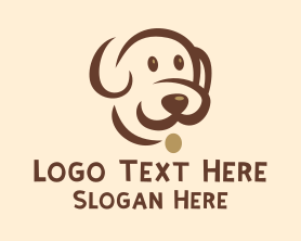 Simple - Simple Brown Dog logo design