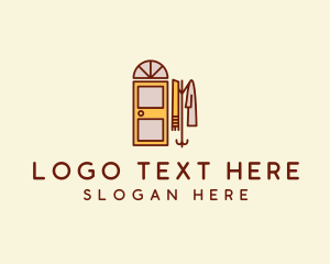 Motel - Door Clothe Hanger logo design