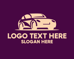 Negative Space - Retro Automotive Car logo design