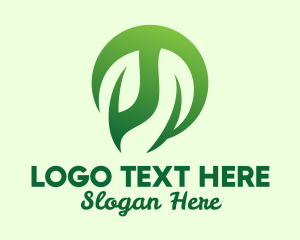 Environment - Modern Plant Ornament logo design