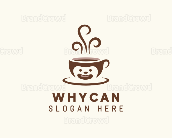 Hot Brewed Coffee Cup Logo