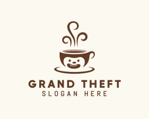 Hot Brewed Coffee Cup Logo