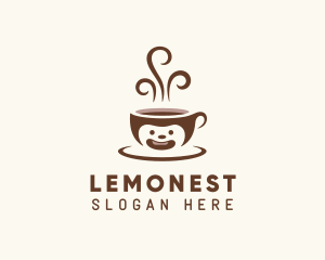 Hot Brewed Coffee Cup Logo