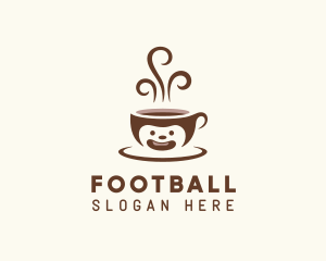 Hot Brewed Coffee Cup Logo