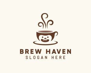 Hot Brewed Coffee Cup logo design