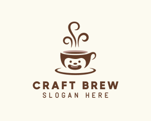 Hot Brewed Coffee Cup logo design