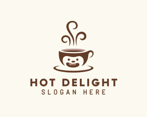 Hot Brewed Coffee Cup logo design