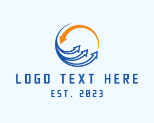 Logistics - Arrow Technology Startup logo design