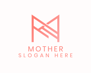 Modern Firm Letter M logo design