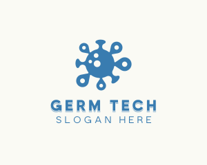 Microbiology Bacteria Virus logo design