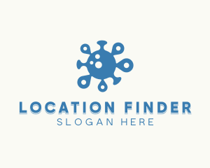 Geolocation - Microbiology Bacteria Virus logo design