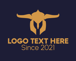 Medieval - Medieval Helmet Horns logo design