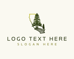 Giant Sequoia - Sequoia Forest Tree logo design