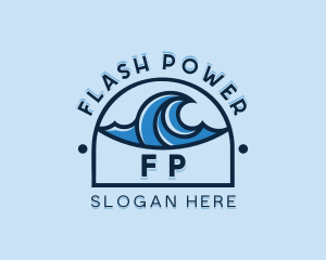 Sea Wave Surfing Logo