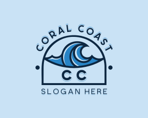 Sea Wave Surfing logo design