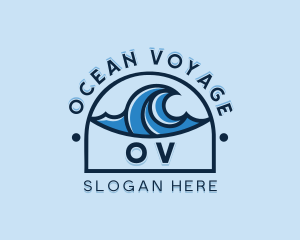 Sea Wave Surfing logo design