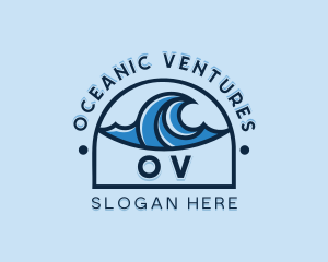 Sea Wave Surfing logo design