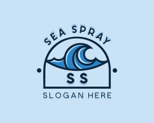 Sea Wave Surfing logo design