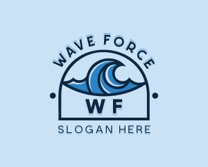 Sea Wave Surfing logo design