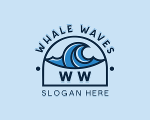 Sea Wave Surfing logo design