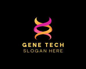 Genetics - Science Biology Laboratory logo design