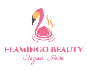 Flamingo - Fine Dining Flamingo logo design