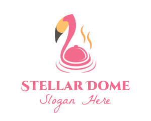 Fine Dining Flamingo  logo design