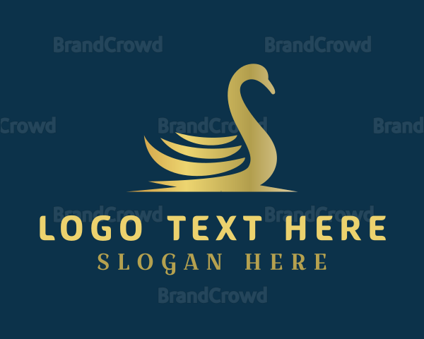 Deluxe Swan Business Logo