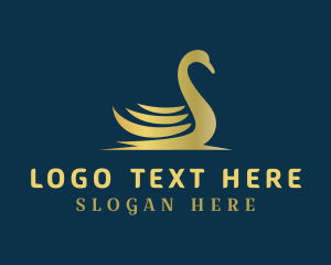 Brand - Deluxe Swan Business logo design