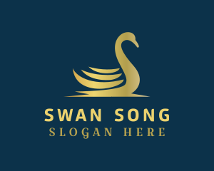 Deluxe Swan Business logo design