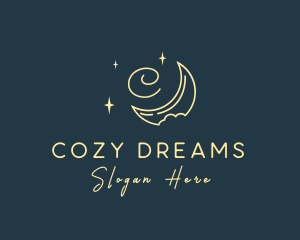 Starry Night Moon logo design