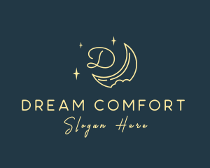 Starry Night Moon logo design