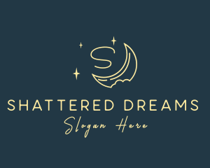 Starry Night Moon logo design