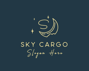 Starry Night Moon logo design