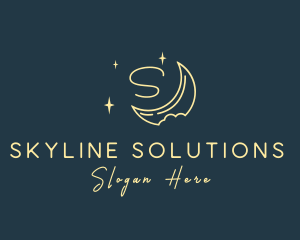 Starry Night Moon logo design