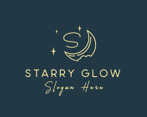 Starry - Starry Night Moon logo design