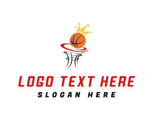 King - Crown Basketball League logo design
