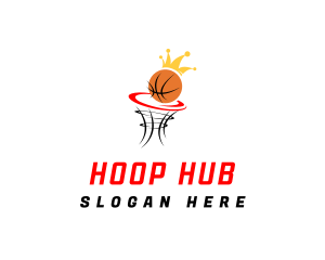 Hoop - Crown Basketball League logo design