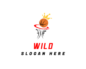 Ball - Crown Basketball League logo design