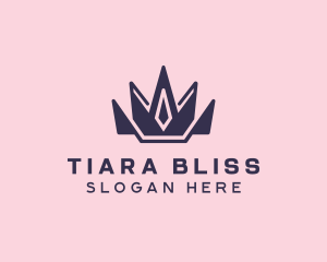 Tiara - Princess Beauty Tiara logo design