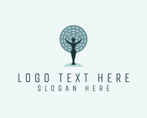 Organic - Woman Tree Therapy logo design