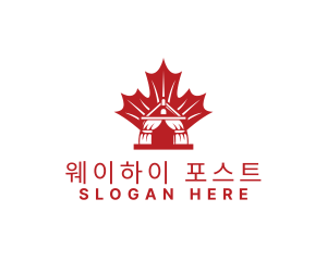 Red Canadian Gazeebo logo design