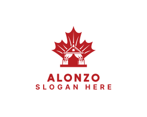 Red Canadian Gazeebo logo design