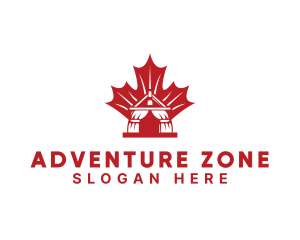 Red Canadian Gazeebo logo design