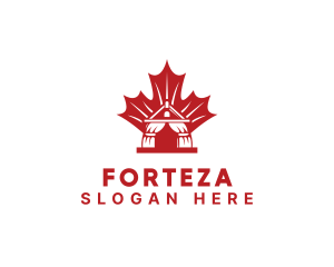 Red Canadian Gazeebo logo design