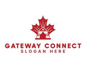 Gateway - Red Canadian Gazeebo logo design