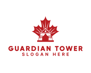 Red Canadian Gazeebo logo design