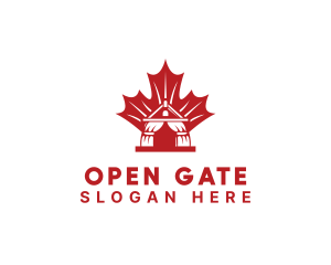 Gateway - Red Canadian Gazeebo logo design