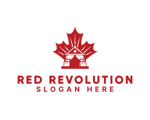 Red Canadian Gazeebo logo design