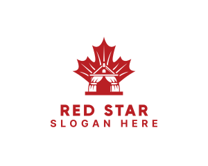 Red Canadian Gazeebo logo design